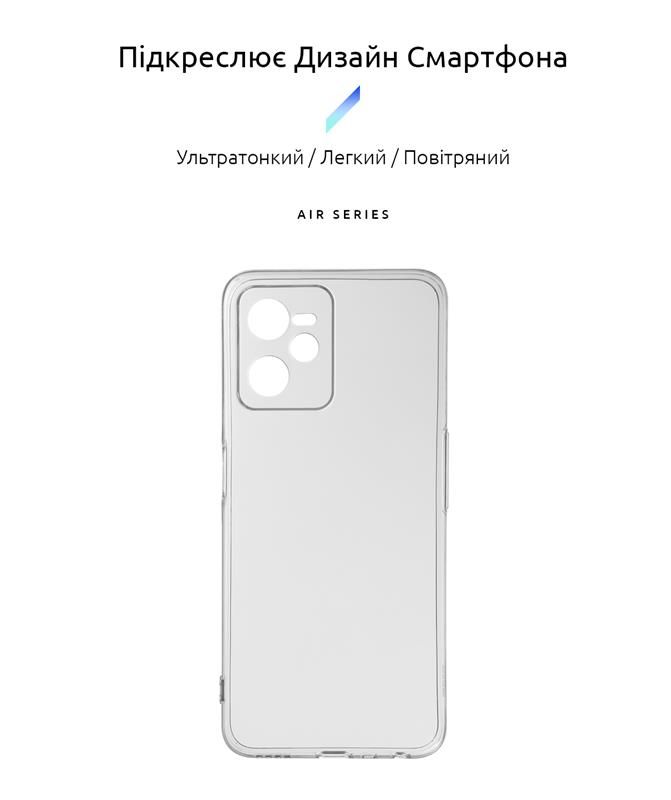 Чохол-накладка Armorstandart Air Series для Realme C35 Сamera cover Transparent (ARM61490)