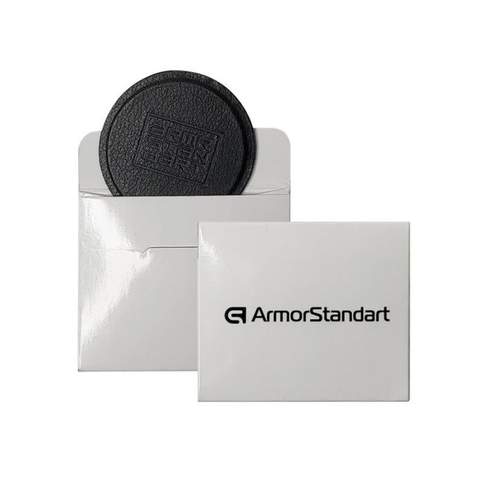 Металева пластина для смартфона в шкіряному обплетенні ArmorStandart чорна (ARM59845)