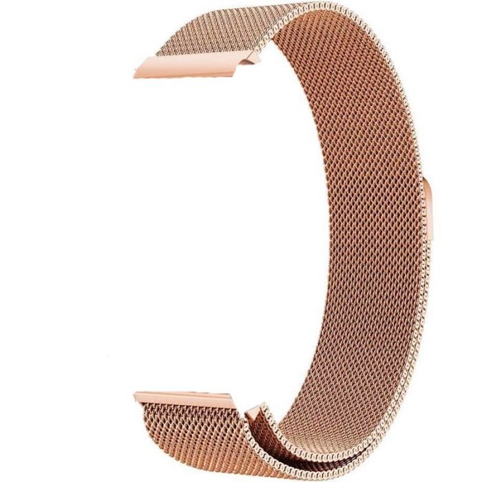 Ремінець BeCover Milanese Style для Xiaomi iMi KW66 (22mm)/Mi Watch Color/Haylou LS01/Haylou LS02/Watch S1 Active Rose Gold (707748)