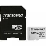 Карта пам`ятi MicroSDXC 512GB UHS-I/U3 Class 10 Transcend 300S A1 + SD-adapter (TS512GUSD300S-A)