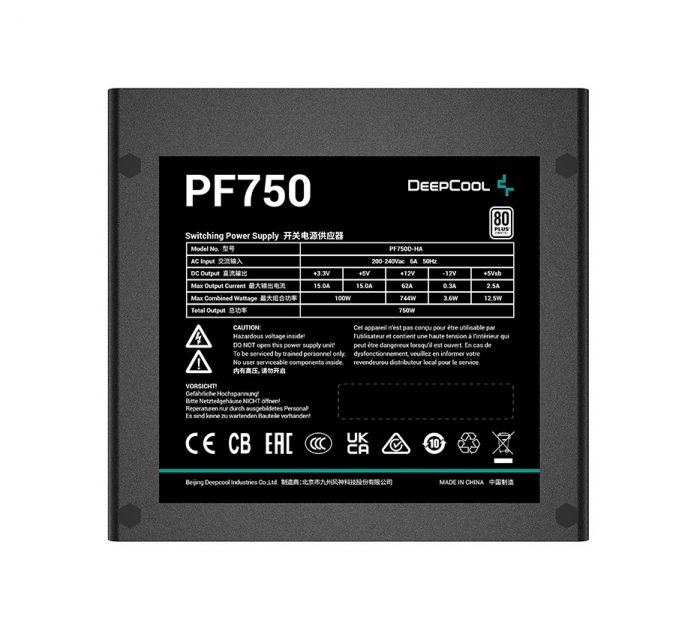 Блок живлення DeepCool PF750 750W (R-PF750D-HA0B-EU)