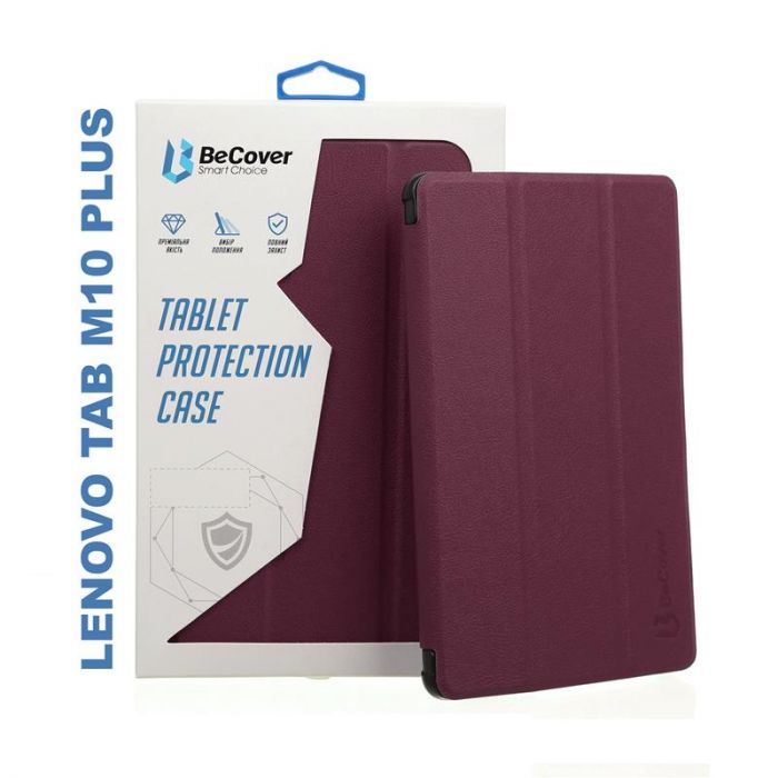Чохол-книжка BeCover Smart для Lenovo Tab M10 Plus TB-X606/M10 Plus (2nd Gen) Red Wine (705219)