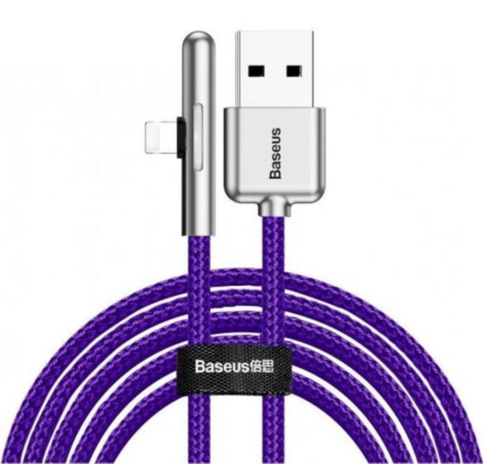 Кабель Baseus Iridescent Lamp Mobile Game USB3.1-Lightning 1.5A, 2м, Purple (CAL7C-B05)