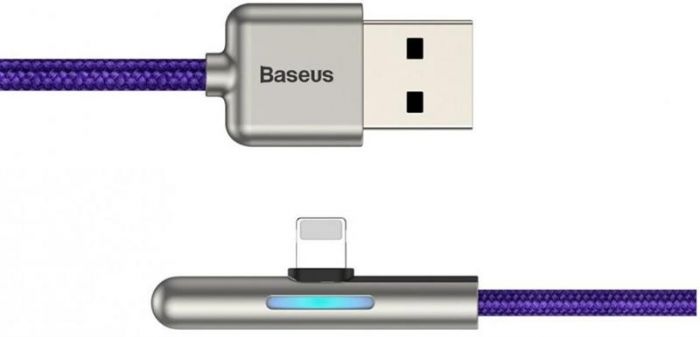 Кабель Baseus Iridescent Lamp Mobile Game USB3.1-Lightning 1.5A, 1м, Purple (CAL7C-A05)