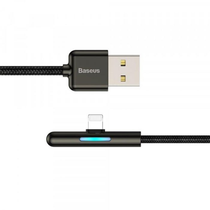 Кабель Baseus Iridescent Lamp Mobile Game USB3.1-Lightning 1.5A, 2м, Black (CAL7C-B01)
