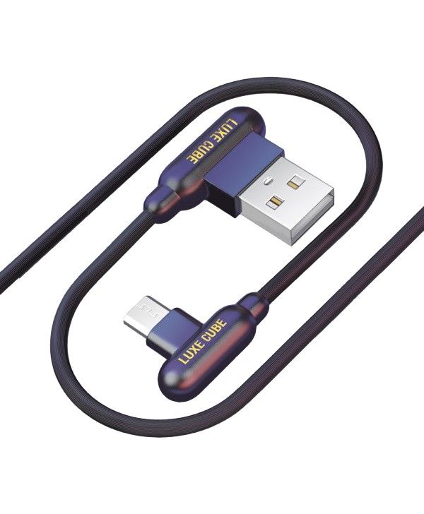 Кабель Luxe Cube Game USB-microUSB, 1м, чорний (8886668686143)