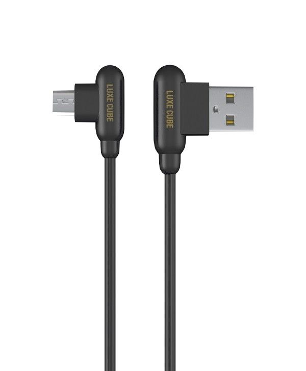 Кабель Luxe Cube Game USB-microUSB, 1м, чорний (8886668686143)