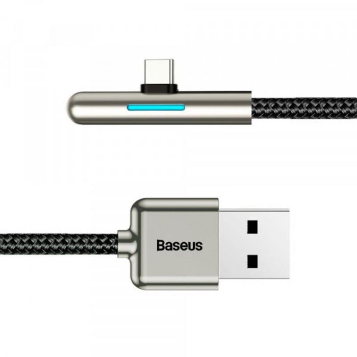 Кабель Baseus Iridescent Lamp Mobile Game USB3.1-USB Type-C, 2м, Black (CAT7C-C01)