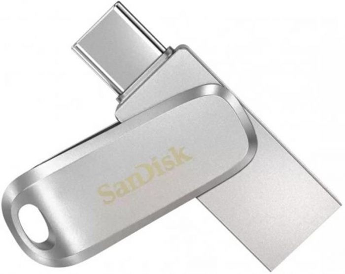 Флеш-накопичувач USB 64GB Type-C SanDisk Ultra Dual Luxe Silver (SDDDC4-064G-G46)