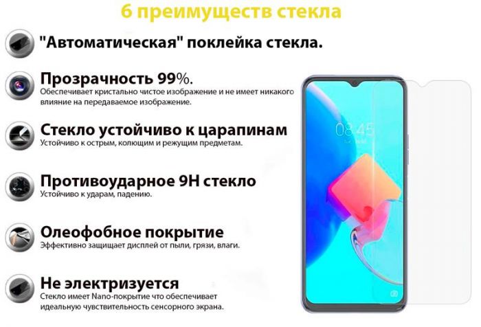 Захисне скло BeCover для Tecno Pop 5 LTE (BD4i)/(BD4a) Crystal Clear (707872)