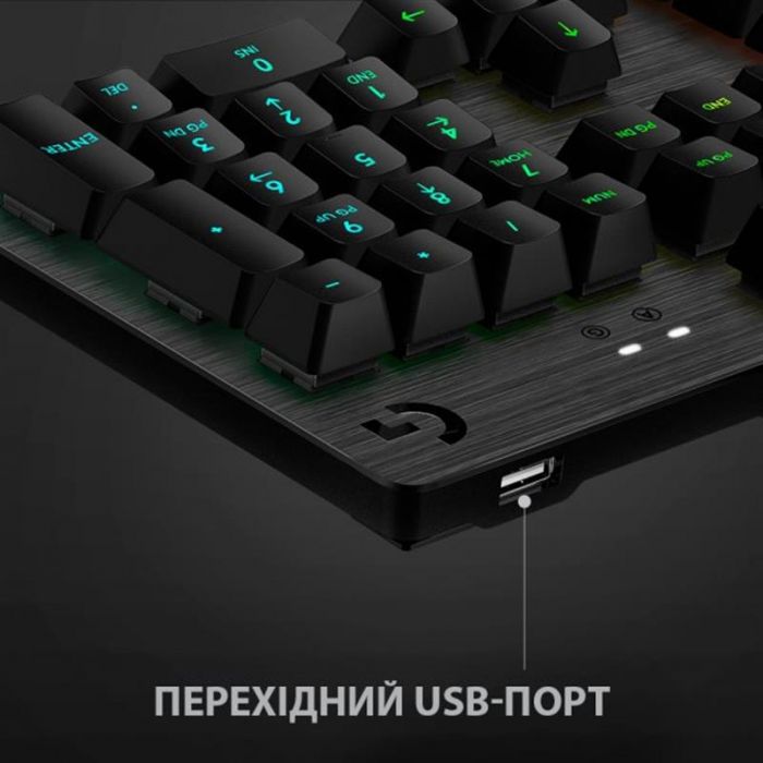 Клавiатура Logitech G512 Carbon Lightsync RGB Mechanical (920-009351) Black USB