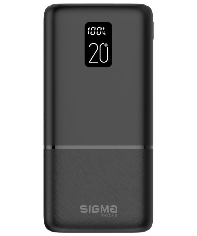 Універсальна мобільна батарея Sigma mobile X-Power SI20A2QL 20000mAh Black (4827798423813)