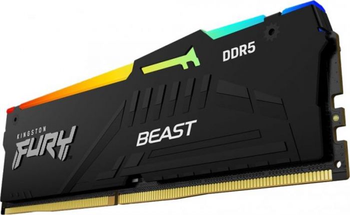 Модуль пам`яті DDR5 2x16GB/5600 Kingston Fury Beast RGB Black (KF556C36BBEAK2-32)