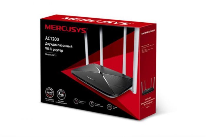 Бездротовий маршрутизатор Mercusys AC12_EU