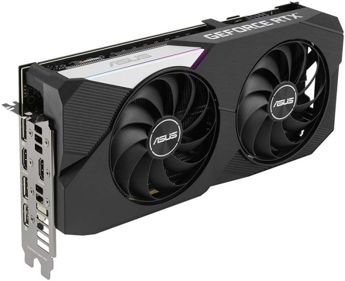 Відеокарта GF RTX 3060 Ti 8GB GDDR6 Dual V2 OC Asus (DUAL-RTX3060TI-O8G-V2) (LHR)