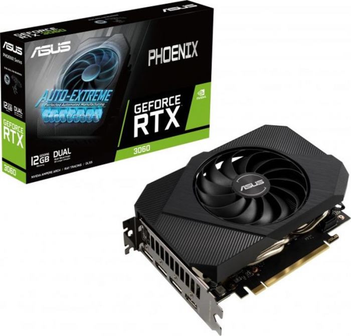 Відеокарта GF RTX 3060 12GB GDDR6 Phoenix V2 Asus (PH-RTX3060-12G-V2) (LHR)