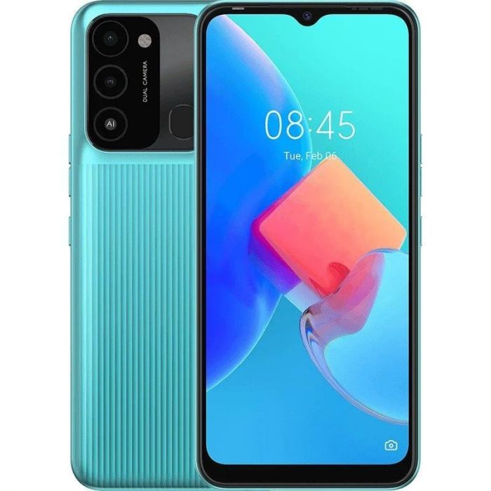 Смартфон Tecno Spark Go 2022 (KG5m) 2/32GB Dual Sim Turquoise Cyan (4895180776960)