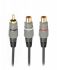 Аудио-кабель Cablexpert (CCAP-RCAM2F-0.2M) RCA-2RCA, 0.2м, Black