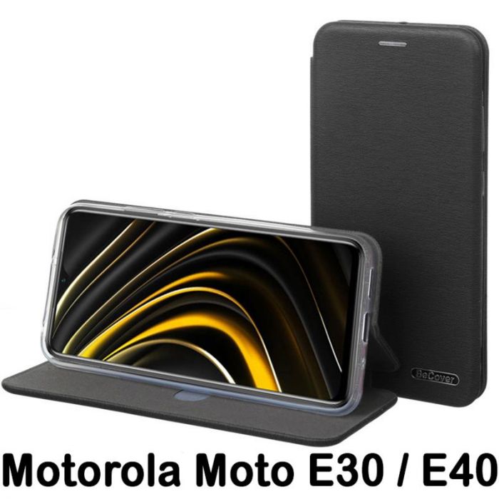 Чохол-книжка BeCover Exclusive для Motorola Moto E30/E40 Black (707905)