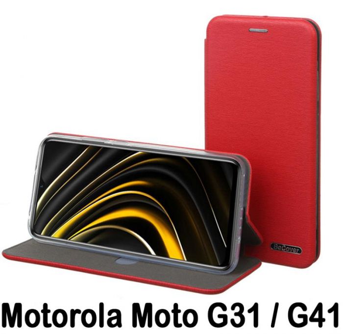 Чохол-книжка BeCover Exclusive для Motorola Moto G31/G41 Burgundy Red (707912)