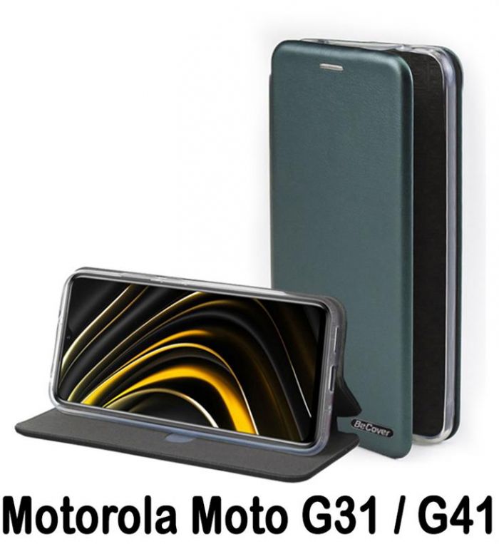 Чохол-книжка BeCover Exclusive для Motorola Moto G31/G41 Dark Green (707913)