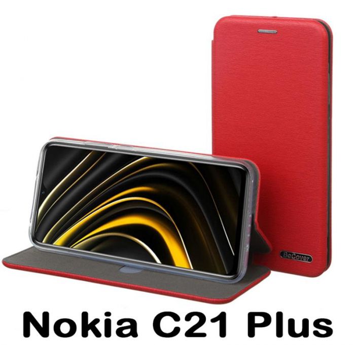 Чохол-книжка BeCover Exclusive для Nokia C21 Plus Burgundy Red (707918)