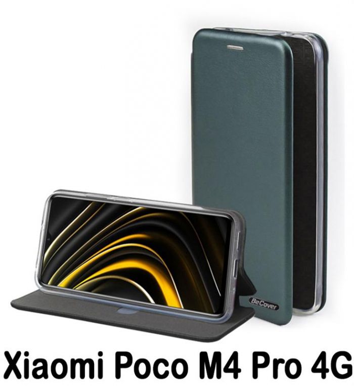 Чохол-книжка BeCover Exclusive для Xiaomi Poco M4 Pro 4G Dark Green (707925)