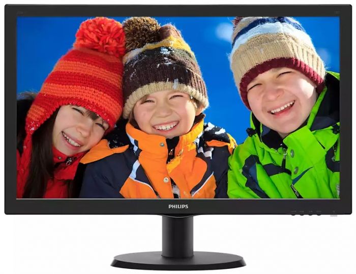 Монiтор Philips 23.6" 243V5QHSBA/00 MVA Black