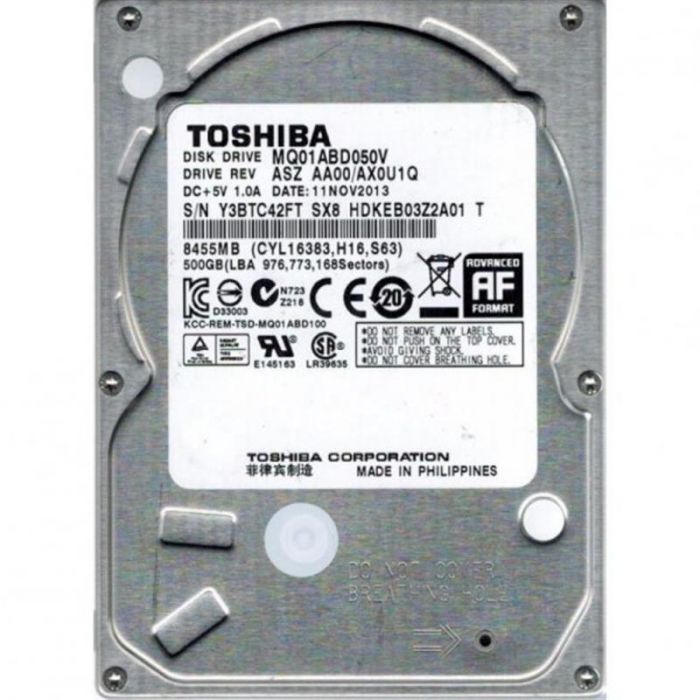 Накопичувач HDD 2.5" SATA  500GB Toshiba 5400rpm 8MB (MQ1ABD050V) Ref