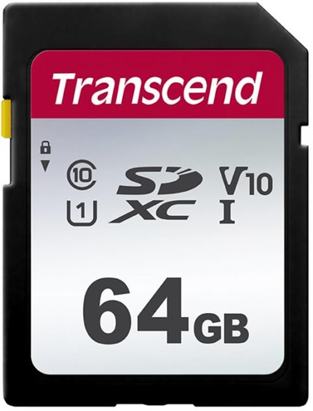 Карта пам`яті SDXC 64GB UHS-I/U3 Class 10 Transcend 300S (TS64GSDC300S)