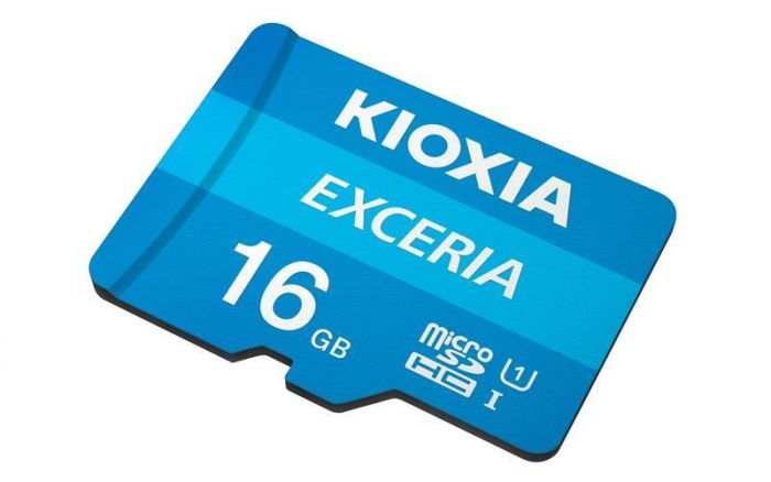 Карта пам`ятi MicroSDHC 16GB UHS-I Class 10 Kioxia Exceria R100MB/s (LMEX1L016GG2) + SD-адаптер