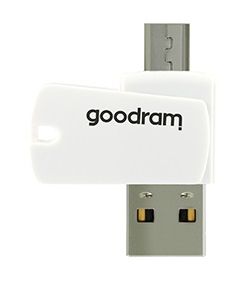 Карта пам`ятi MicroSDHC 16GB UHS-I Class 10 Goodram + SD-adapter + OTG Card reader (M1A4-0160R12)