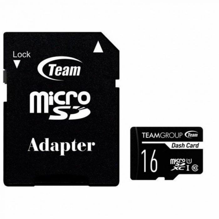 Карта пам`ятi MicroSDHC 16GB UHS-I Class 10 Team Dash Card + SD-adapter (TDUSDH16GUHS03)