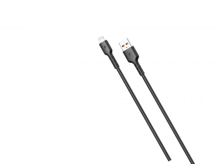 Кабель SkyDolphin S07L TPE High Elastic Line USB - Lightning (M/M), 1 м, Black (USB-000594)