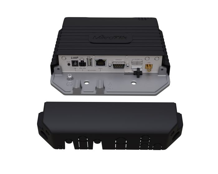 Точка доступу MikroTik LtAP LTE6 kit (RBLtAP-2HnD&R11e-LTE6) (N300, 1хGE, 3xminiSIM, LTE cat6, GPS, 2G/3G/4G, всепогодний корпус)