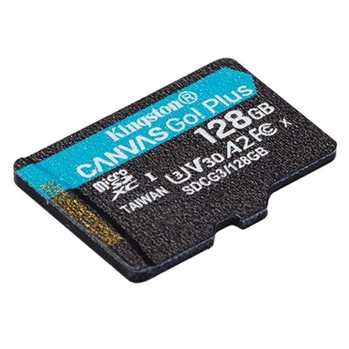 Карта пам`яті MicroSDXC 128GB UHS-I/U3 Class 10 Kingston Canvas Go! Plus R170/W90MB/s (SDCG3/128GBSP)