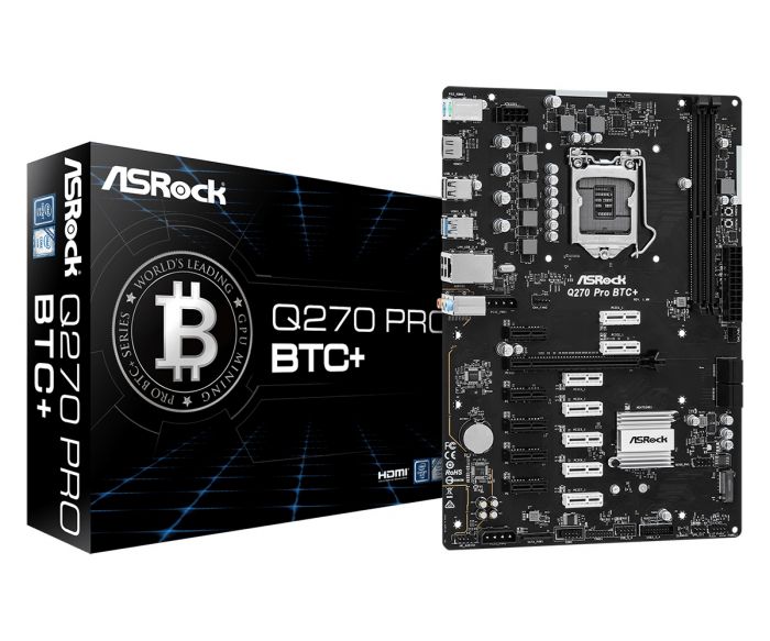 Материнська плата ASRock Q270 PRO BTC+ Socket 1151