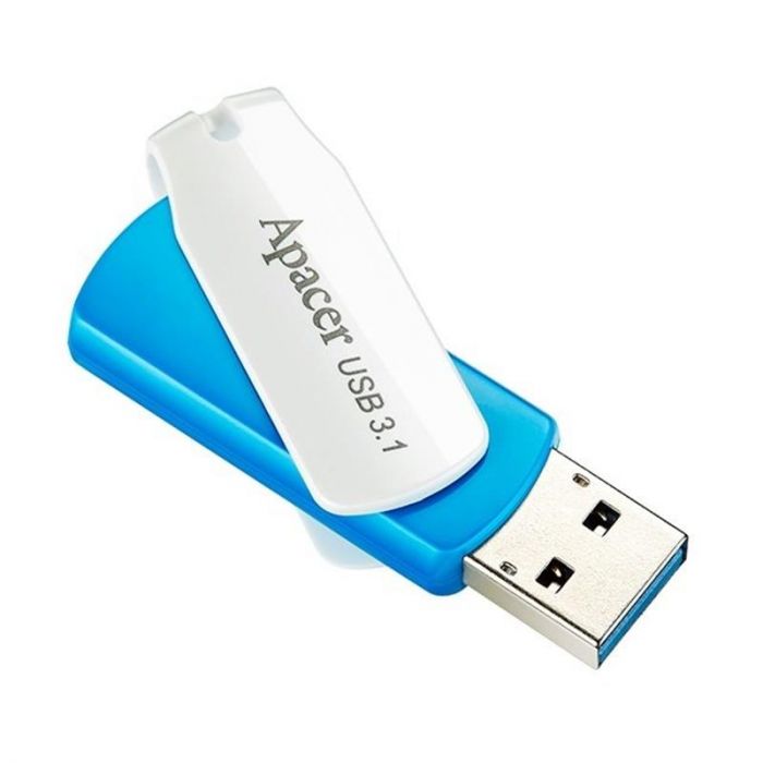 Флеш-накопичувач USB3.1 32GB Apacer AH357 Blue/White (AP32GAH357U-1)