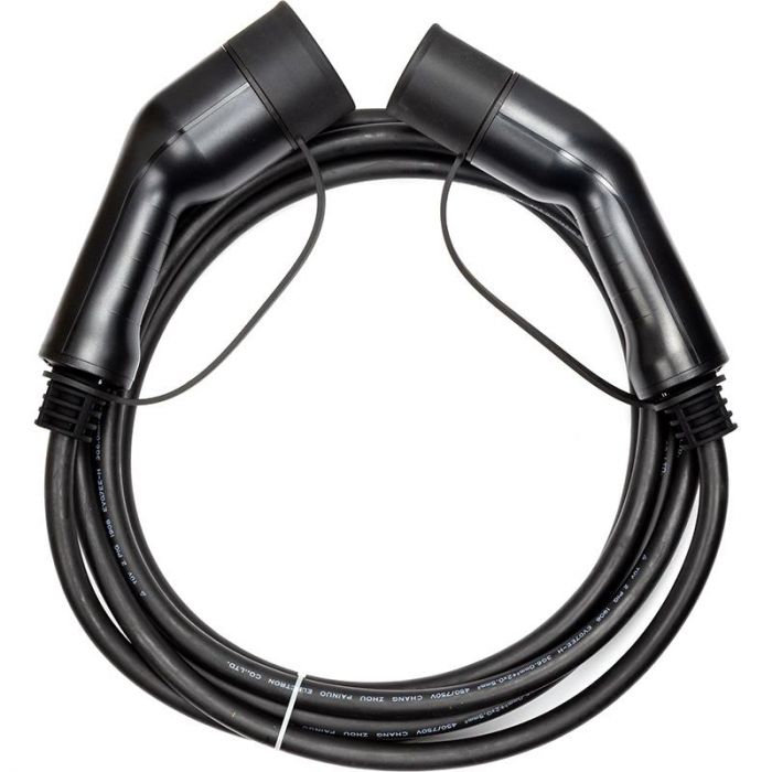 Зарядний кабель HiSmart для електромобілів Type 2 - Type 2, 32A, 7.2кВт, 1 фазний, 5м (EV200016)