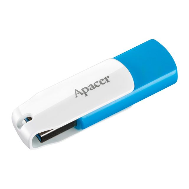 Флеш-накопичувач USB 3.1 64GB Apacer AH357 Blue/White (AP64GAH357U-1)