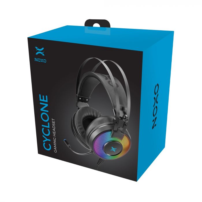 Гарнiтура Noxo Cyclone Gaming headset Black (4770070881873)