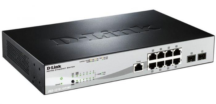 Комутатор D-Link DGS-1210-10P/ME