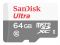 Карта пам`яті MicroSDXC 64GB UHS-I Class 10 SanDisk Ultra R100/W10MB/s + SD-адаптер (SDSQUNR-064G-GN3MA)