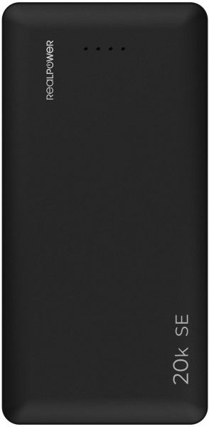 Універсальна мобільна батарея RealPower PB-20k SE Powerbank 20000mAh Black (PB-20k)