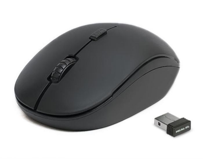 Мишка бездротова REAL-EL RM-301 Wireless Black USB