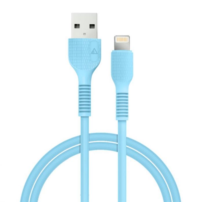 Кабель ACCLAB AL-CBCOLOR-L1BL USB-Lightning 1.2м Blue (1283126518188)