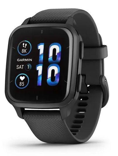 Смарт-годинник Garmin Venu Sq 2 Music Black/Slate (010-02700-00)