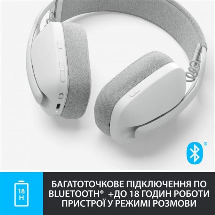 Bluetooth-гарнітура Logitech Zone Vibe 100 Wireless OffWhite (981-001219)