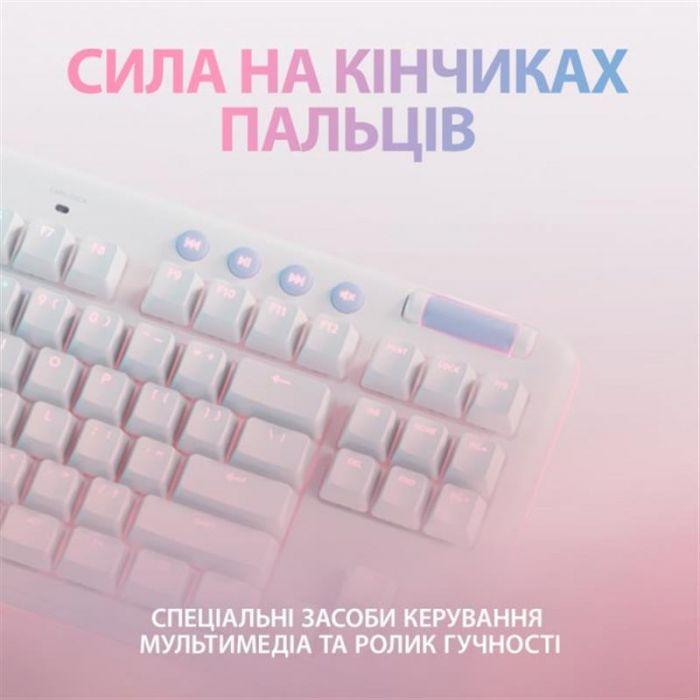Клавіатура бездротова Logitech G715 Linear White (920-010692)