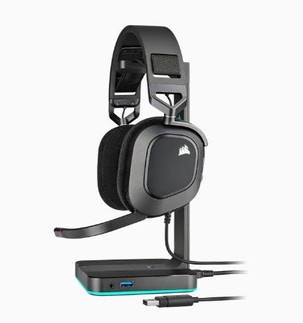 Гарнiтура Corsair HS80 RGB USB Headset Carbon (CA-9011237-EU)